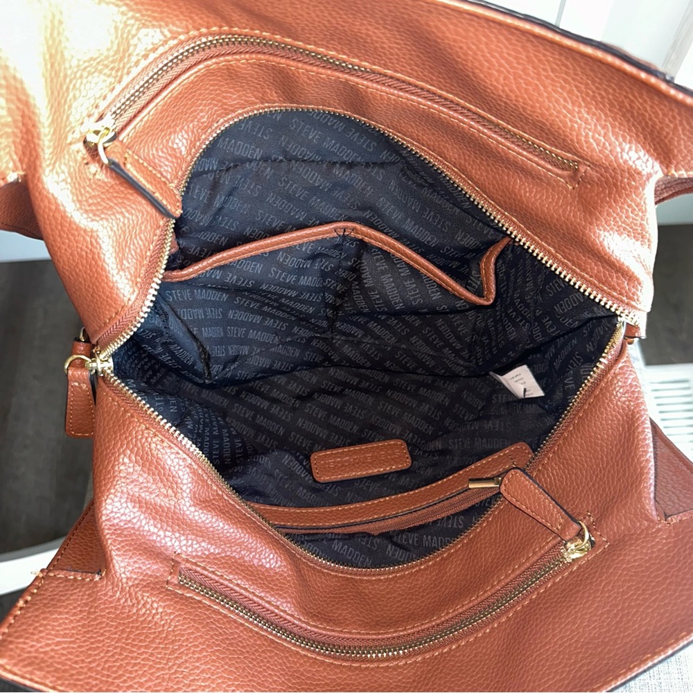 STEVE MADDEN NWT SHOULDER BAG D0324125 COGNAC BVOL - Picture 13 of 16